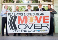Move Over - It's the law! Click to view larger image. Move over
